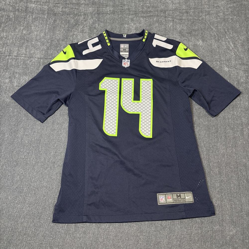 Nike Men's Seattle Seahawks DK Metcalf #14 Blue On Field Jersey Size Medium